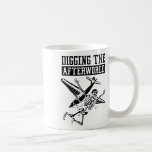 Skydiving Skeleton Surfing - Parachuting Sky Skydi Coffee Mug