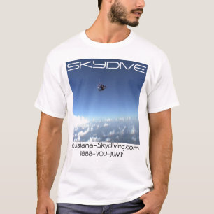 skydiving skydive parachute clouds logo
