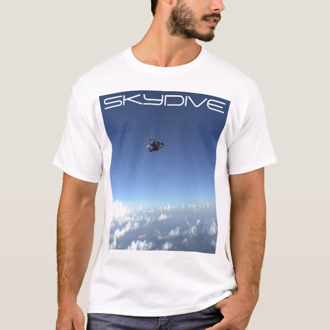skydiving skydive parachute clouds night shirt (Front)