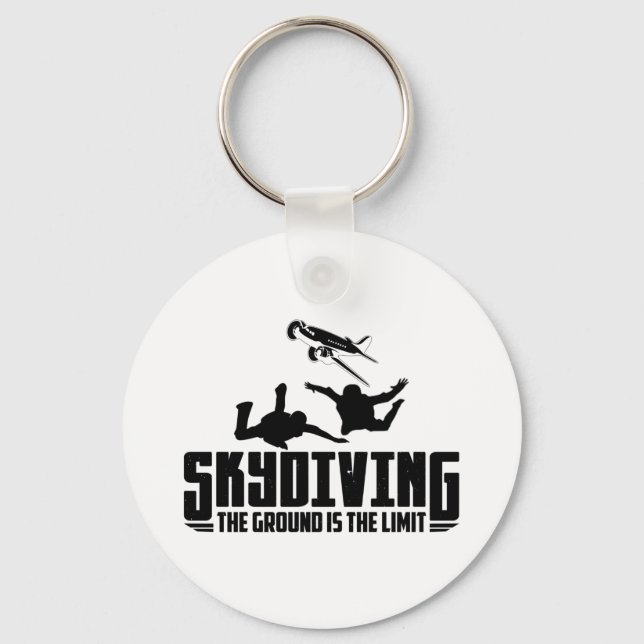 Skydiving | Skydiver Gifts Key Ring (Front)