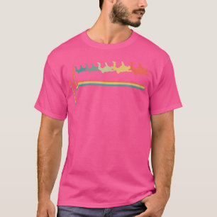 Skydiving Skydiver Heartbeat Skydive T-Shirt