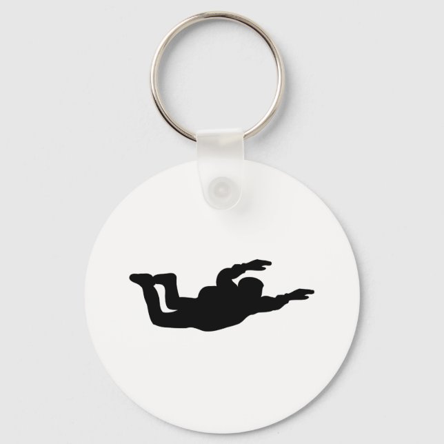skydiving skydiver icon key ring (Front)