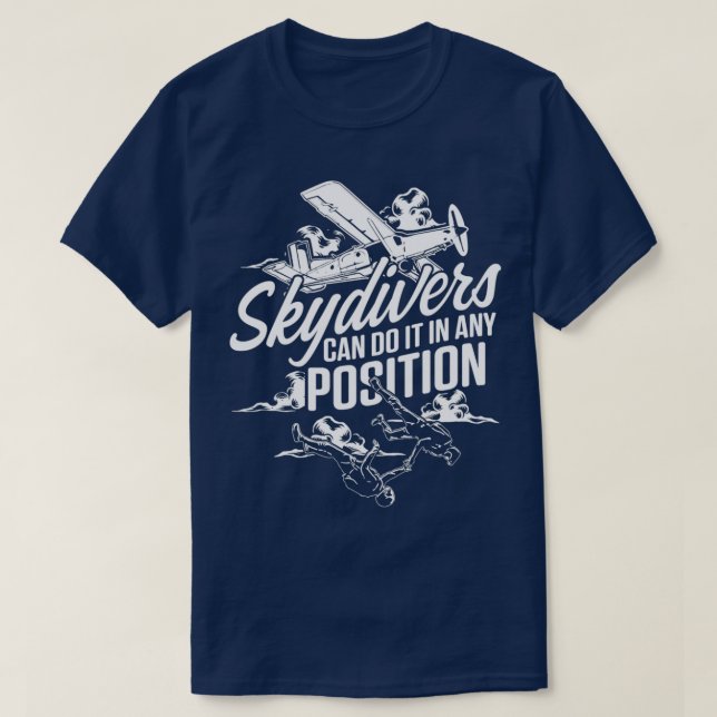 Skydiving Skydiver Position Skydive Parachuting Gi T-Shirt (Design Front)