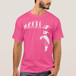 Skydiving Skydiving Evolution Funny Parachute T-Shirt