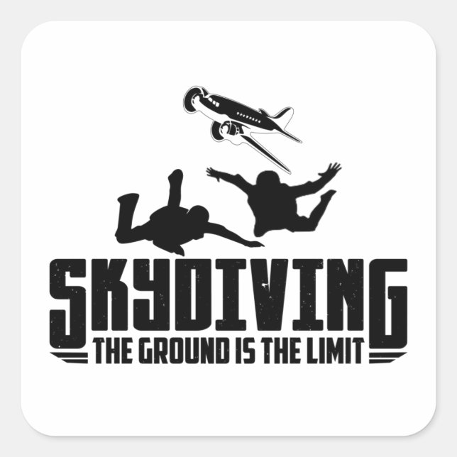 Skydiving | Skydiving Skydiver Gifts Square Sticker (Front)