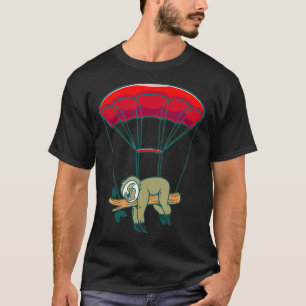 Skydiving Sloths Funny Sloth Skydiver Parachuting T-Shirt