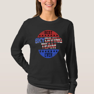 Skydiving Team Independence Day Patriotic Skydiver T-Shirt