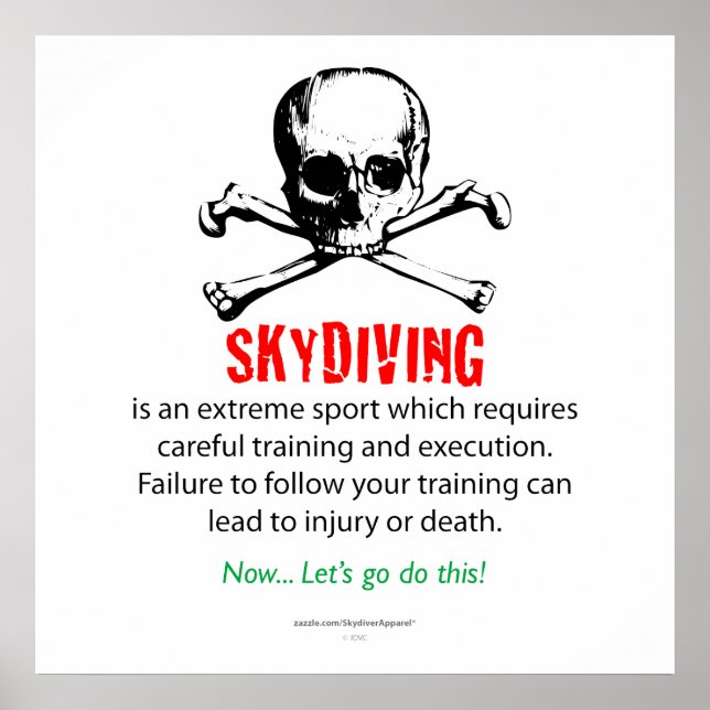 Skydiving Training Poster (Front)