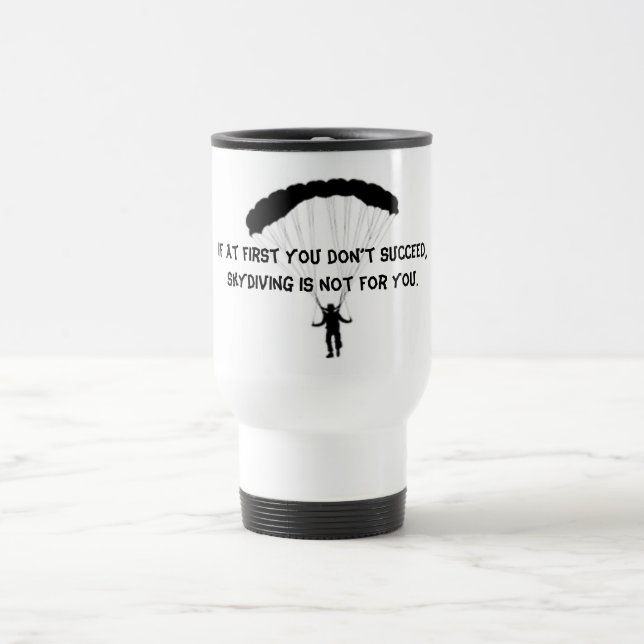 Skydiving Travel Mug (Center)