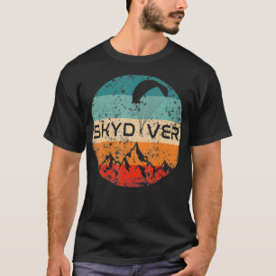 Skydiving Vintage Skydiver Parachute Retro Plane T-Shirt