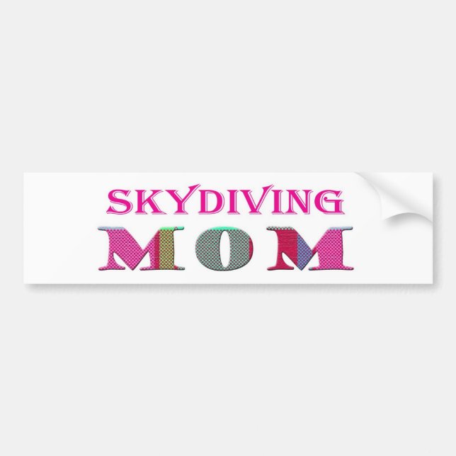 SkydivingMom Bumper Sticker (Front)