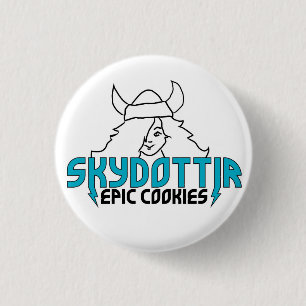 Skydottir Epic Cookies GIRL LOGO 3 Cm Round Badge