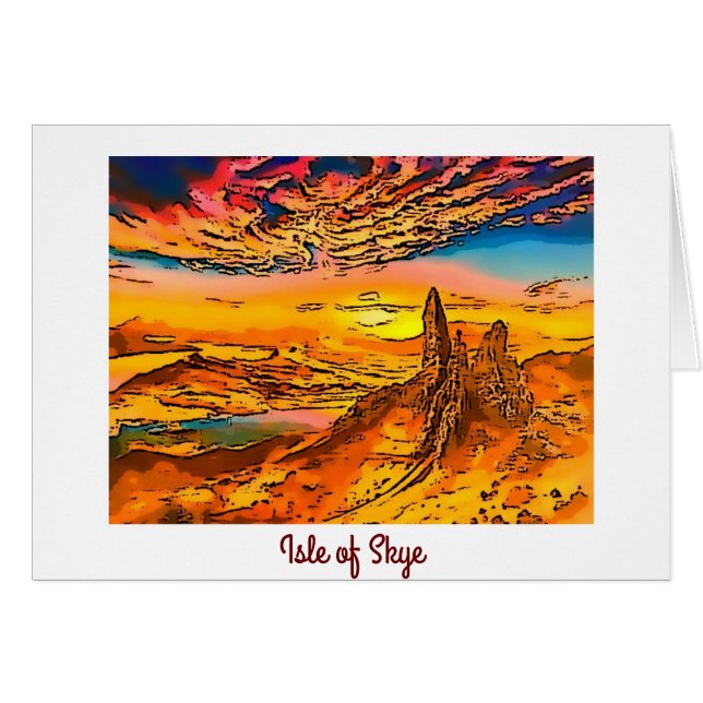 Skye old man of storr Scotland    (Front Horizontal)