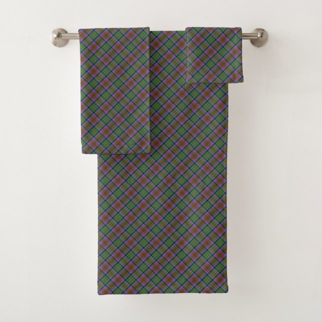 Skye Scottish Clan Tartan Plaid Bath Set (Insitu)
