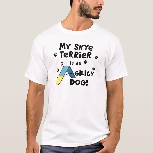Skye Terrier Agility Dog T-Shirt (Front)
