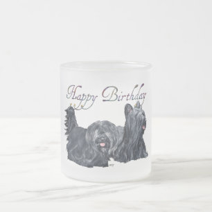 Skye Terrier Birthday Cards Frosted Glass Coffee Mug
