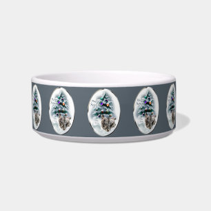 Skye Terrier Christmas  Bowl