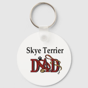 Skye Terrier Dad Gifts Key Ring