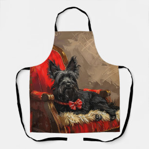 Skye Terrier Dog Christmas Festive  Apron