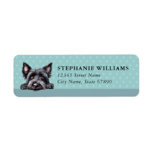Skye Terrier Dog Return Address Labels