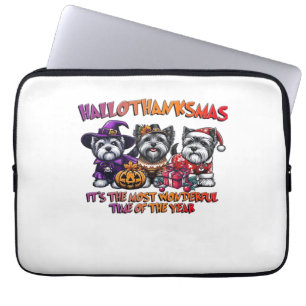 Skye Terrier Halloween Thanksgiving Christmas Clas Laptop Sleeve