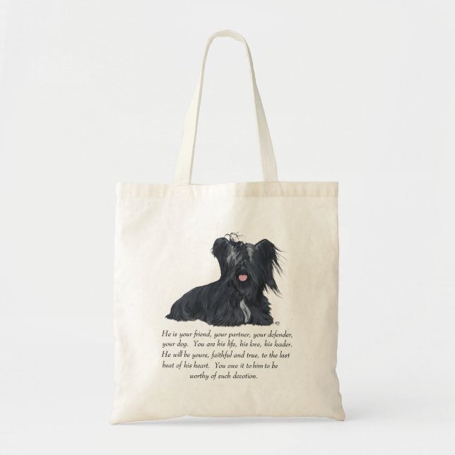 Skye Terrier MALE Keepsake Tote Bag (Front)