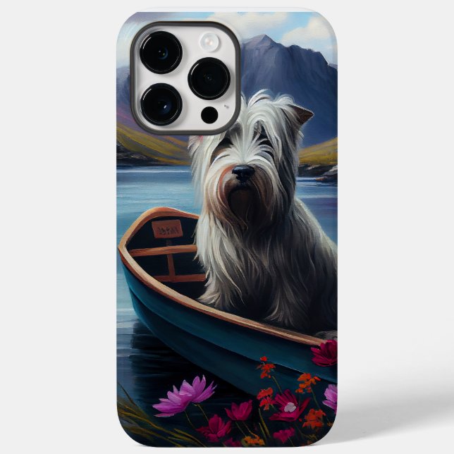 Skye Terrier on a Paddle: A Scenic Adventure Case-Mate iPhone Case (Back)