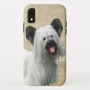 Skye Terrier Painting - Cute Original Dog Art iPhone XR Case