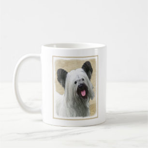 Skye Terrier Painting - Cute Original Dog Art Coffee Mug