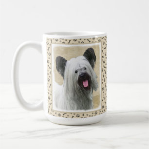 Skye Terrier Painting - Cute Original Dog Art Coffee Mug