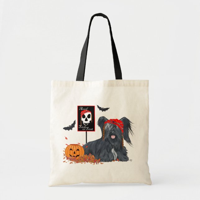 Skye Terrier Pirate for Halloween Tote Bag (Front)