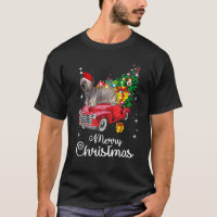 Skye Terrier Ride Red Truck Christmas Pajama Funny