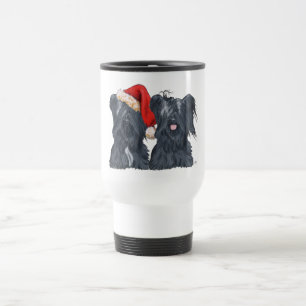 Skye Terrier Santa Claus Travel Mug