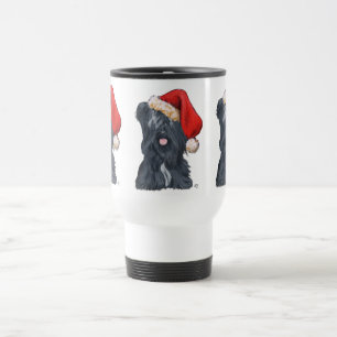 Skye Terrier Santa Claus Travel Mug
