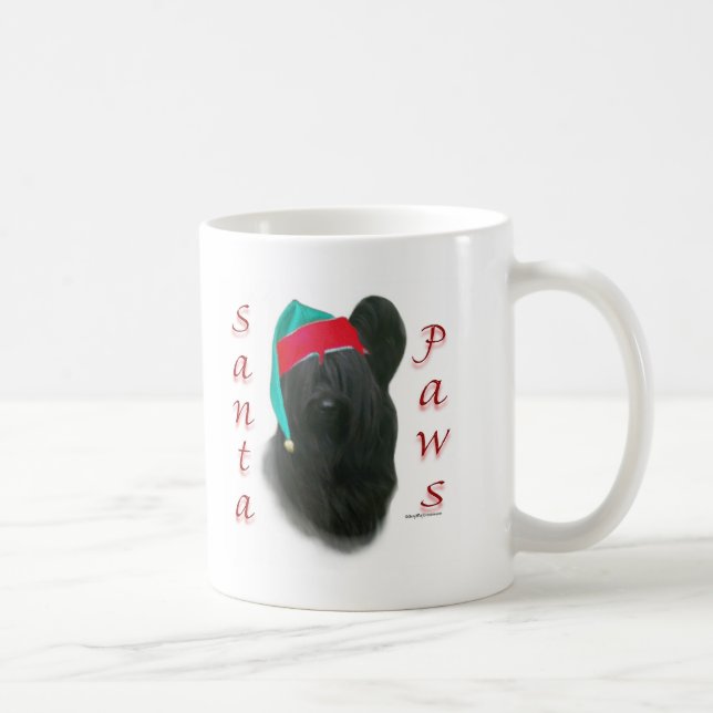 Skye Terrier Santa Paws Coffee Mug (Right)