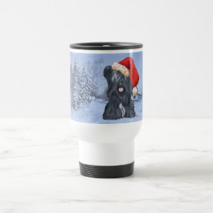 Skye Terrier Wintertime Travel Mug