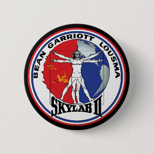 Skylab 2 Vitruvian Man Mission Patch Logo 6 Cm Round Badge