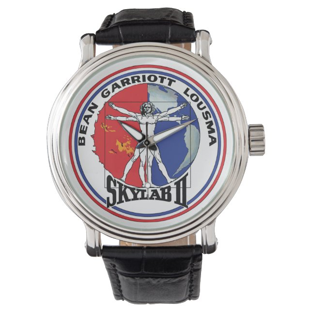 Skylab 2 Vitruvian Man Mission Patch Logo Watch (Front)