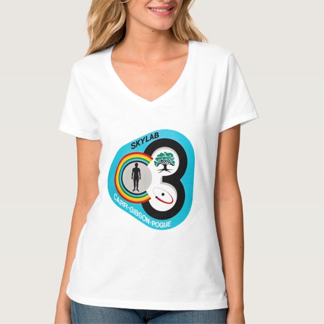 Skylab 3-Patch  T-Shirt (Front)
