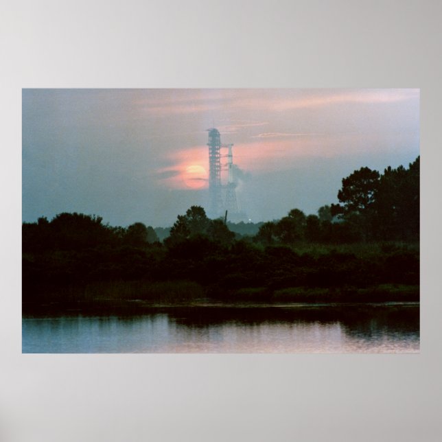 Skylab 4 on the Launch Pad Poster (Front)