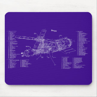 Skylab blueprint mouse mat