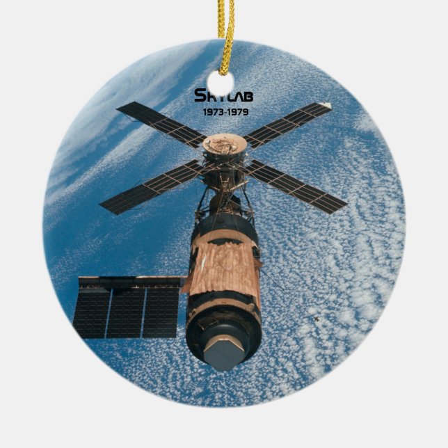 Skylab Space Station Ceramic Tree Decoration (Front)