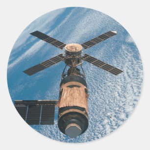 Skylab Space Station Classic Round Sticker