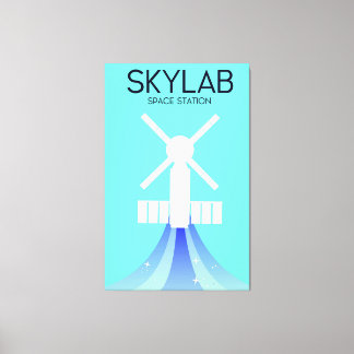 Skylab Space Station Space Art Canvas Print