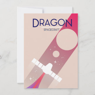 Skylab Space Station Space Art Invitation