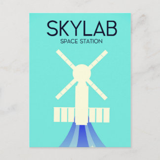 Skylab Space Station Space Art Postcard
