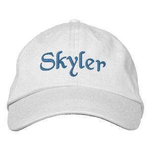 Skyler Embroidered Baseball Cap / Hat Blue
