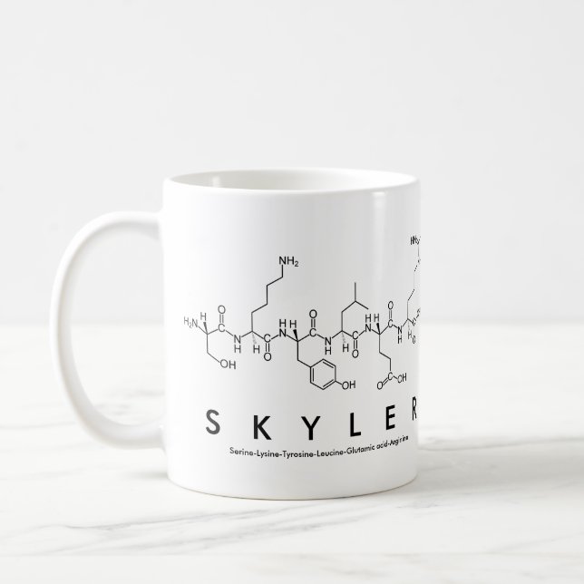 Skyler peptide name mug (Left)