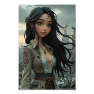 Skyler: The Adventurer in a Forgotten City Photo Print