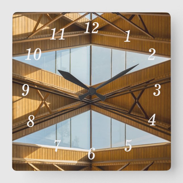 Skylights Above Anthony Square Wall Clock (Front)